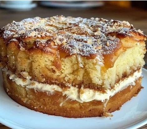 Deliciosa tarta alemana decorada, un postre clásico alemán.